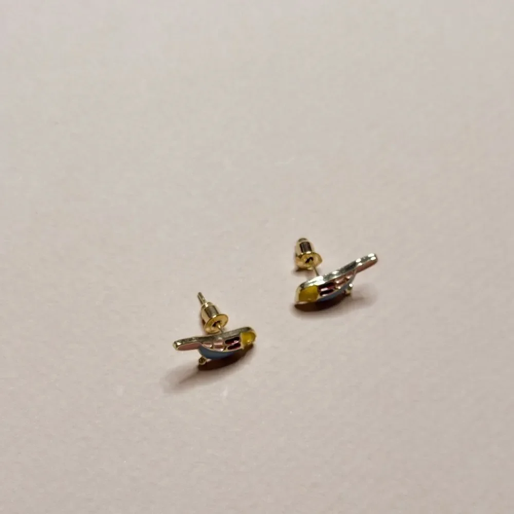 Colorful Bird Enamel Earrings S945